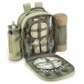 Hamptons Picnic Backpack with Blanket for Two.